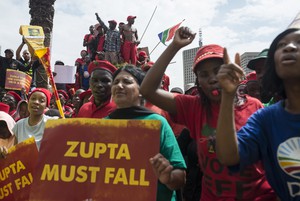 Protest against Jacob Zuma