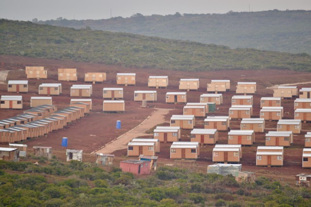 Photo of temporary houses 