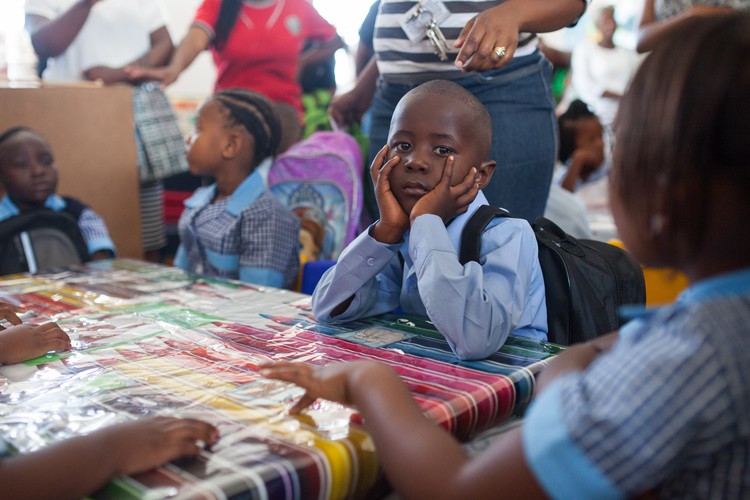 Photo of first day of school in Khayelitsha