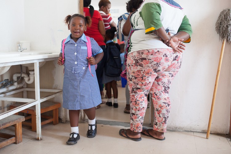 photo of first day of school in Khayelitsha