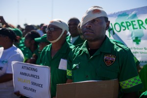 Photo of EMS Worker March