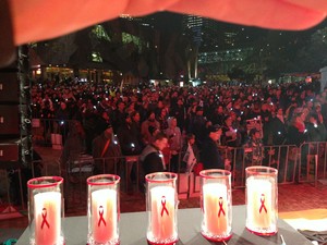 Photo of candle lighting ceremony