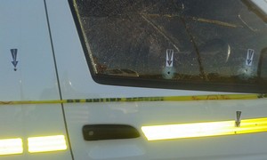 Photo of vehicle with bullet holes