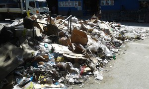 Photo of piles of rubbish
