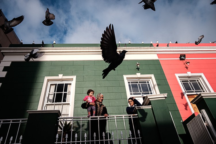 Photo of people at their homes in Bo-Kaap