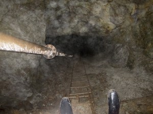 Photo of informal mine