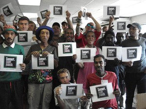 Durban drug users show support for last year's Support Don't Punish Campaign. Photo: Ian Broughton