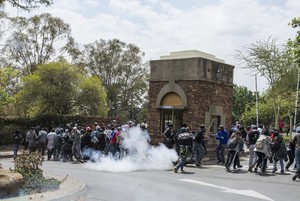 Photo of protests at Wits University