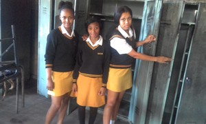 Photo of three schoolgirls