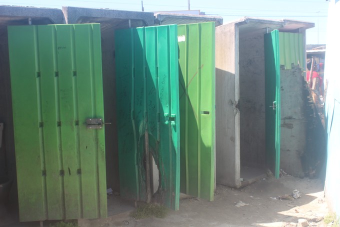 Photo of communal toilets