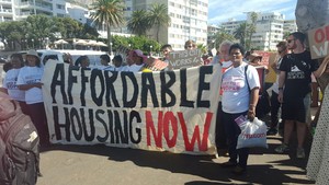 Photo of Reclaim the City march in Sea Point