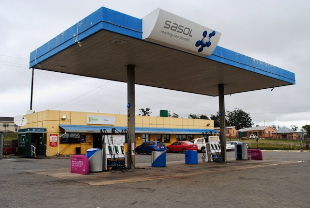 Photo of a petrol station