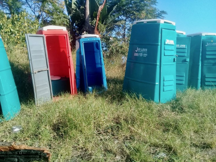 Photo of new chemical toilets