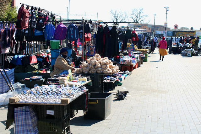 Photo of street vendor stalls