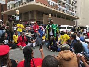 Wits students protest against "financial exclusion"